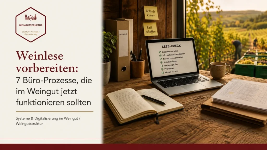 Weinlese vorbereiten